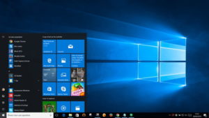 menu démarrer windows 10