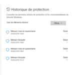 Windows un Histoire de protection
