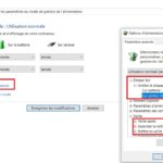 paramétrés alimentation ordinateur