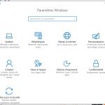 paramétrés Windows 10