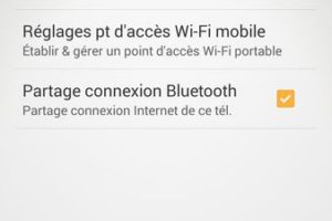 partage de connexion smartphone